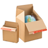 ColomPac® Euroboxen CP154.151015 - 150x100x150mm / 145x95x140mm Blitzbodenkarton