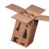 4er Flaschenkarton mit PTZ-Zulassung Post / DHL / UPS 212x204x368mm