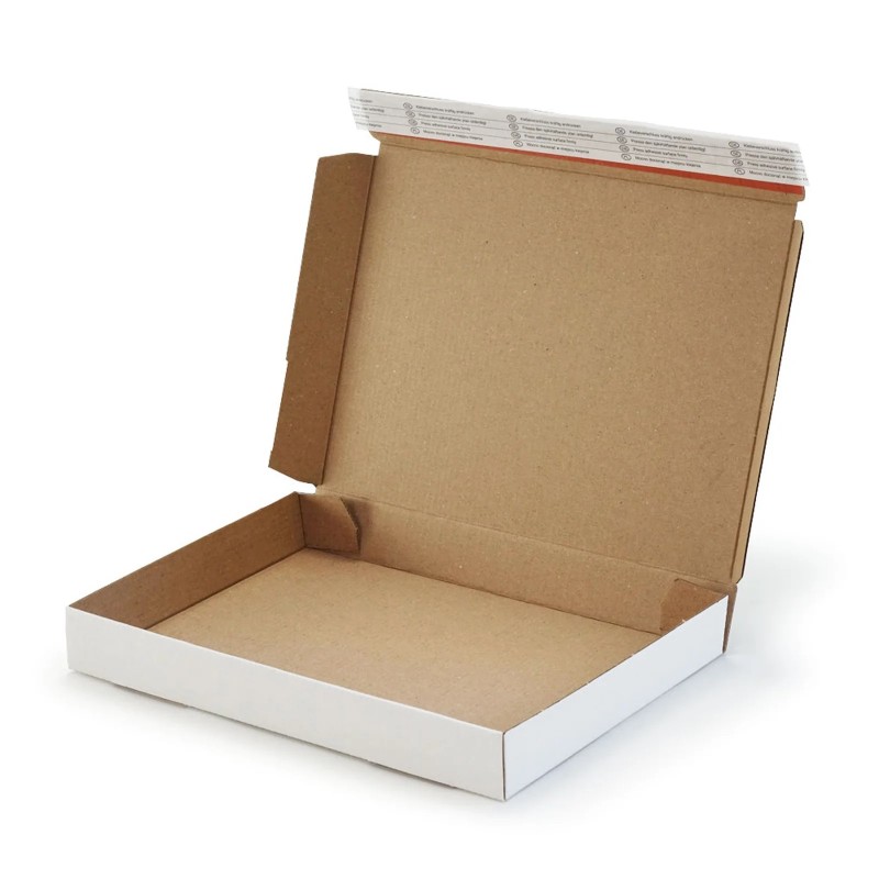 250x175x30mm Maxibrief Karton weiss mit Selbstklebestreifen