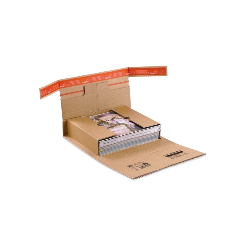 Colompac CP030.03 - 310x220x-92 mm robuste Versandverpackung mit Sicherungslasche DIN A4