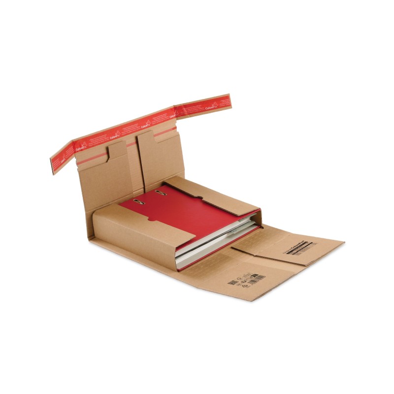 Colompac CP030.05 - 322x292x35-80 mm robuste Versandverpackung mit Sicherungslasche