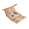 Colompac CP030.07 - 465x330x0-92 mm robuste Versandverpackung mit Sicherungslasche DIN C3