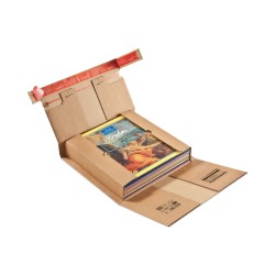 Colompac CP030.08 - 320x320x0-60 mm robuste Versandverpackung mit Sicherungslasche