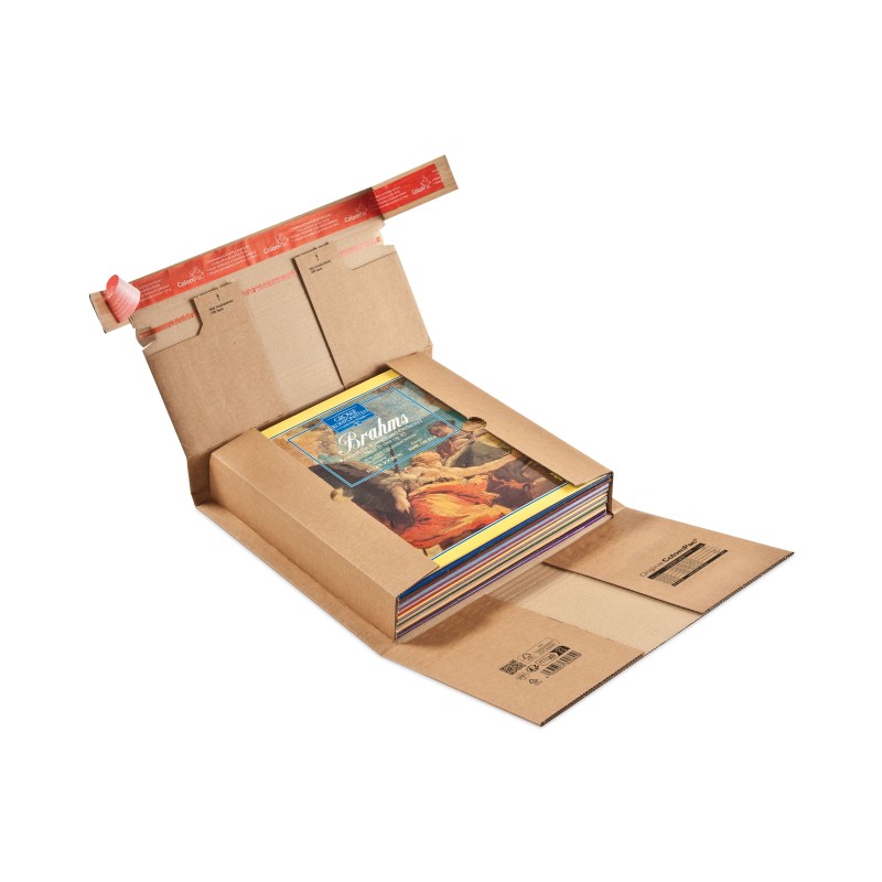 Colompac CP030.08 - 320x320x0-60 mm robuste Versandverpackung mit Sicherungslasche