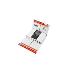 Colompac CP037.52 - 250x190x0-75 mm Flexible Universalversandverpackung mit zusätzlichem Selbstklebeverschluss in weiss