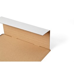 Colompac CP037.53 - 305x230x0-92 mm Flexible Universalversandverpackung mit zusätzlichem Selbstklebeverschluss in weiss DIN A4