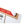 Colompac CP037.53 - 305x230x0-92 mm Flexible Universalversandverpackung mit zusätzlichem Selbstklebeverschluss in weiss DIN A4