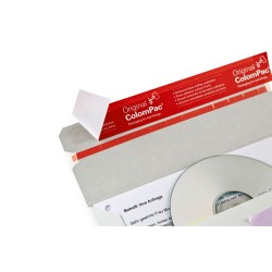 Colompac CP040.16 - 220x121 mm CD-Brief DIN lang aus Vollpappe - ohne Fenster