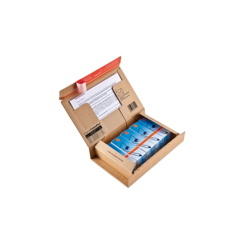 Colompac CP066.02 - 215x155x43 mm Maxibrief, Paket Versandkarton DIN A5