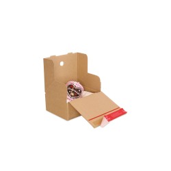 doppelwelliger ColomPac Blitzbodenkarton CP085.201710 - 184x153x71 mm , Automatikkarton mit Z-Faltung