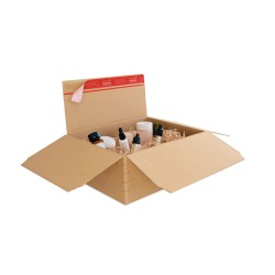 Colompac Blitzbodenkartons CP141.208 - 344x290x32-132mm hoehenvariabel DIN A4