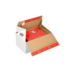 super Colompac Premium Blitzbodenkarton CP155.255 - 306x186x127mm Automatikkarton weiss