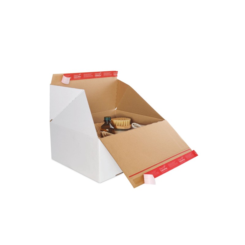 super Colompac Blitzbodenkarton, Automatikkarton CP155.356 - 389x324x160mm Premium weiss