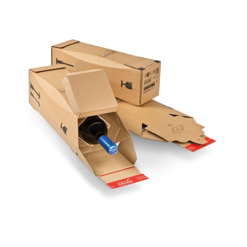 ColomPac 1er Flaschenkarton CP181.101 - 305x74x74mm mit DHL-Zulassung