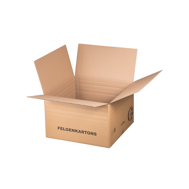Felgenkarton 21 Zoll 575x575x217-365 mm Karton - zweiwellig