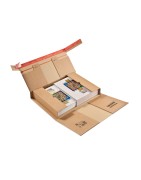 Robuste Versandverpackung mit Sicherungslaschen, braun