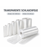 Transparente Schlauchfolie in 25–200 my | RM-Pack